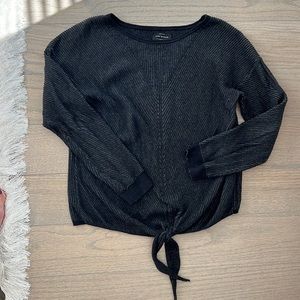 Lucky Brand Tie front sweater